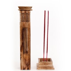 Wooden Column Incense holder