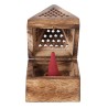 Wooden Pyramid Incense holder