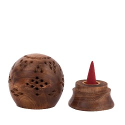 Wooden Ball Incense holder