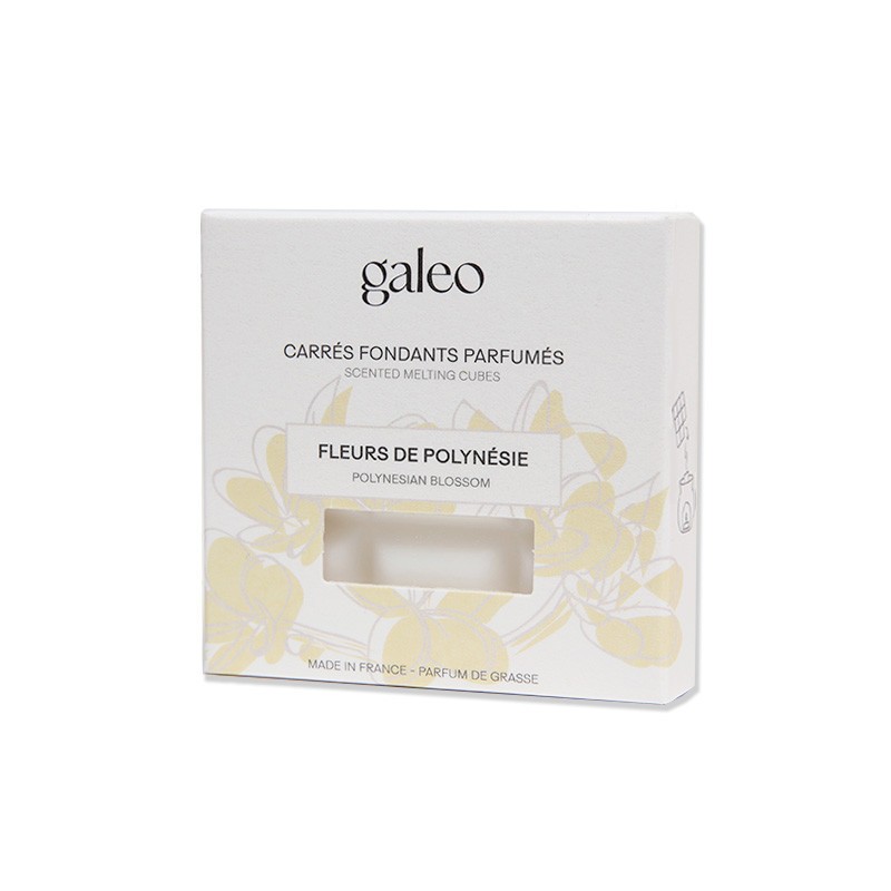 Carrés fondants parfumés Fleurs de Polynésie