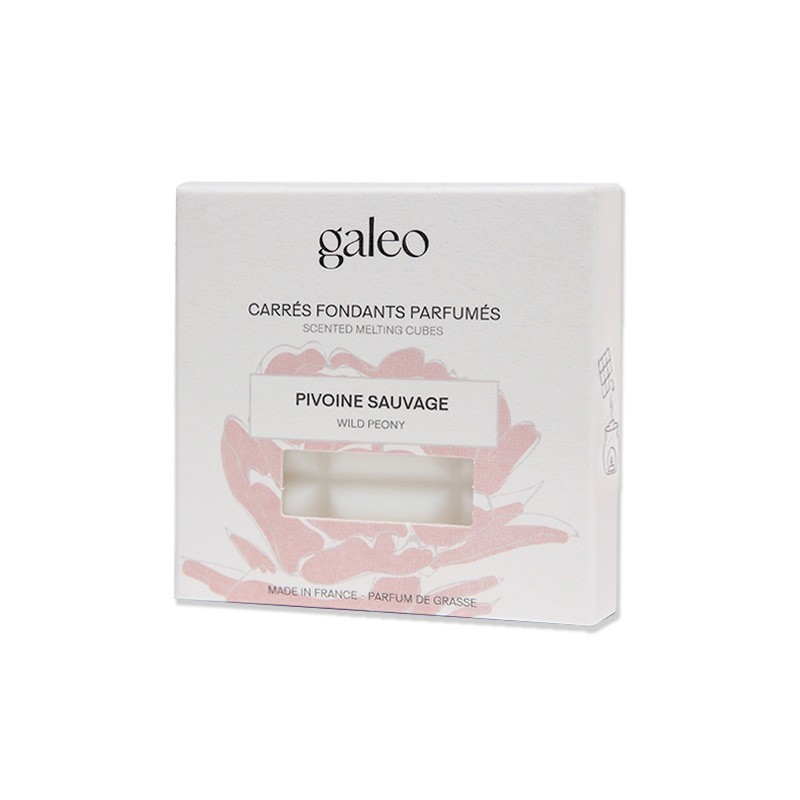 Carrés fondants parfumés Pivoine Sauvage