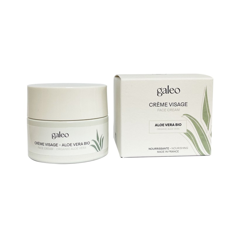 Crème visage à l'aloe vera biologique