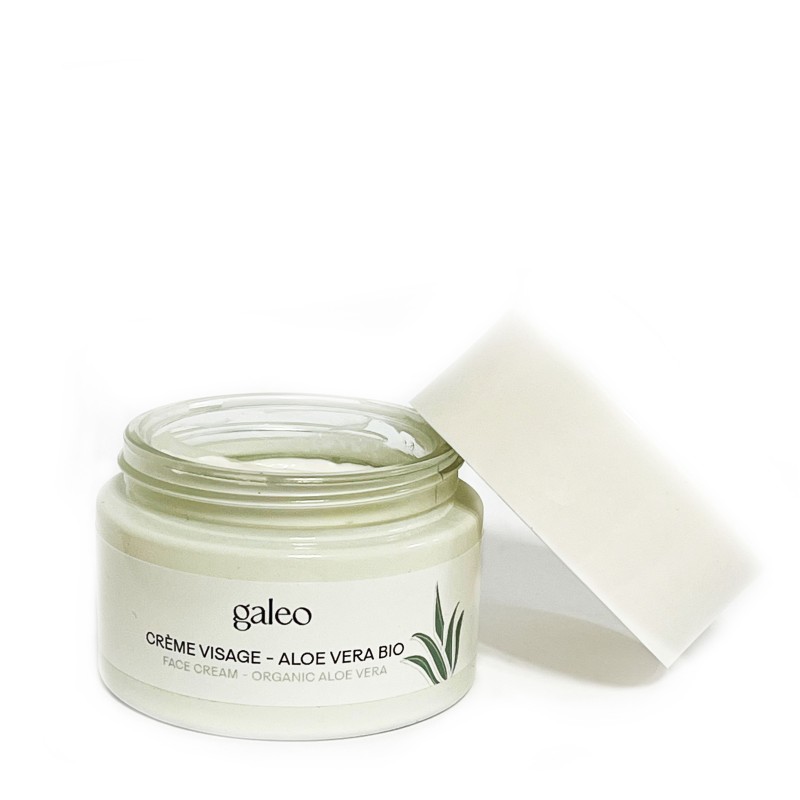 Crème visage à l'aloe vera biologique