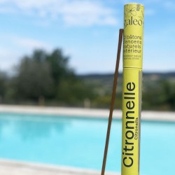 Tube 10 bâtons d'encens naturels extérieur Citronnelle