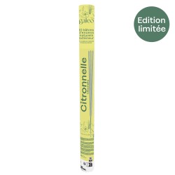Tube 10 bâtons d'encens naturels extérieur Citronnelle