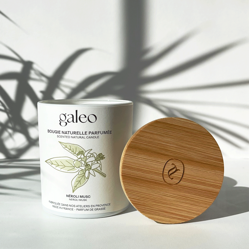 Bougie naturelle parfumée Néroli Musc