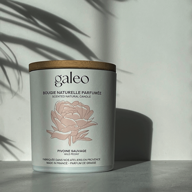 Bougie naturelle parfumée Pivoine Sauvage