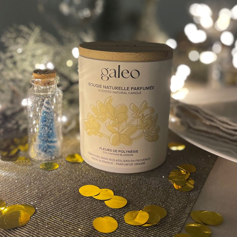 Bougie naturelle parfumée Fleurs de Polynésie