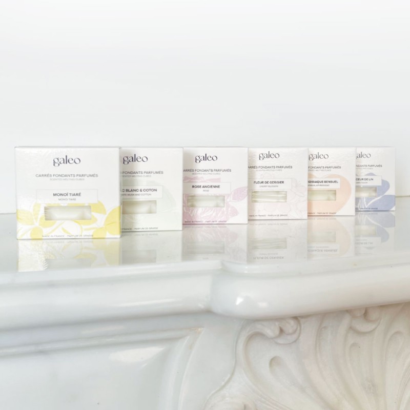 Carrés fondants parfumés Jasmin Blanc