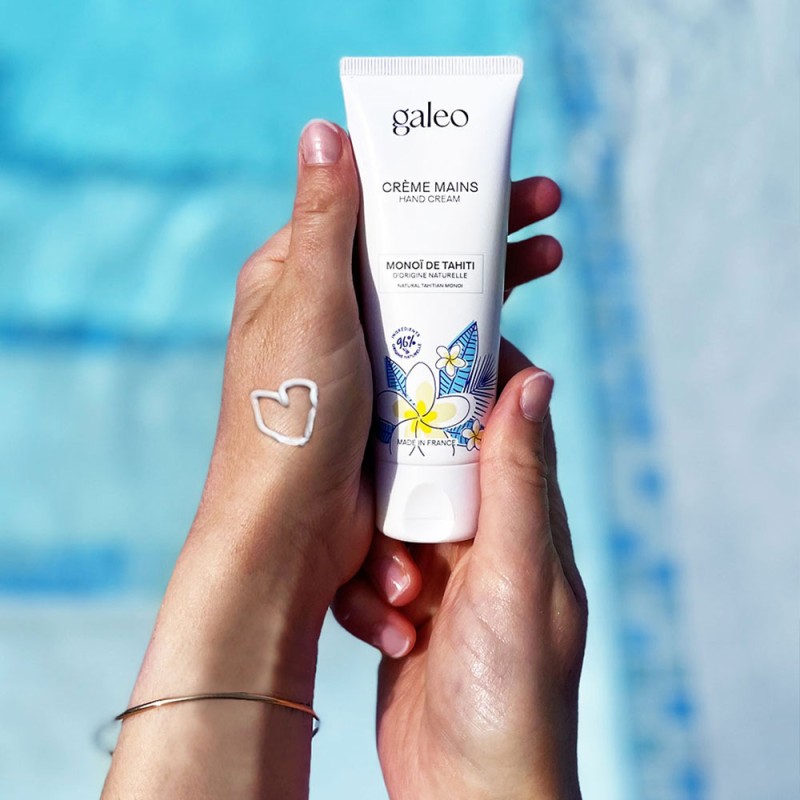 Hand cream with 100% natural Tahitian monoi oil