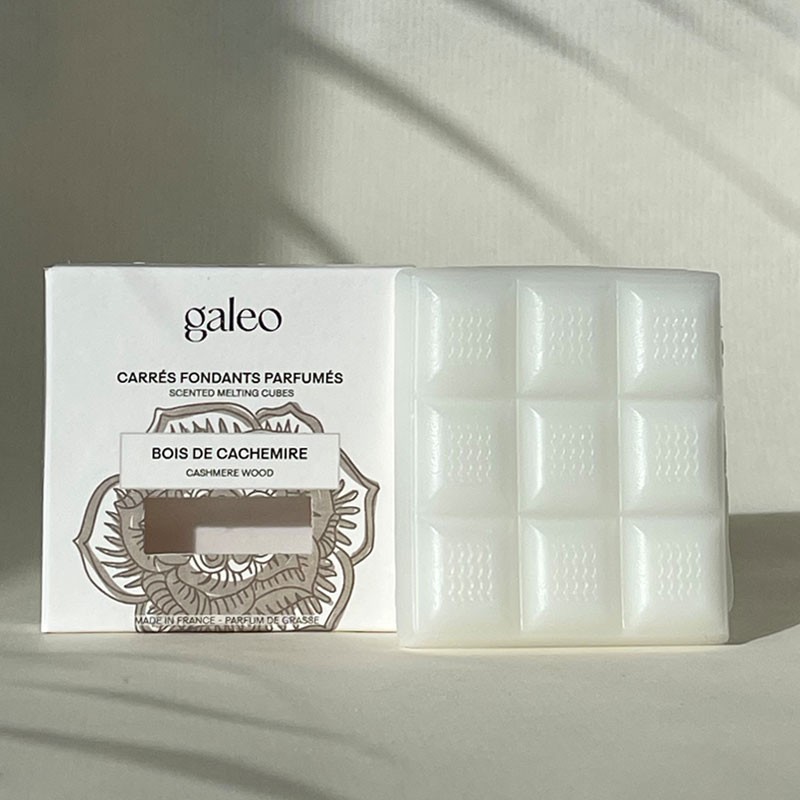 Carrés fondants parfumés Bois de Cachemire