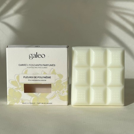 Carrés fondants parfumés Fleurs de Polynésie