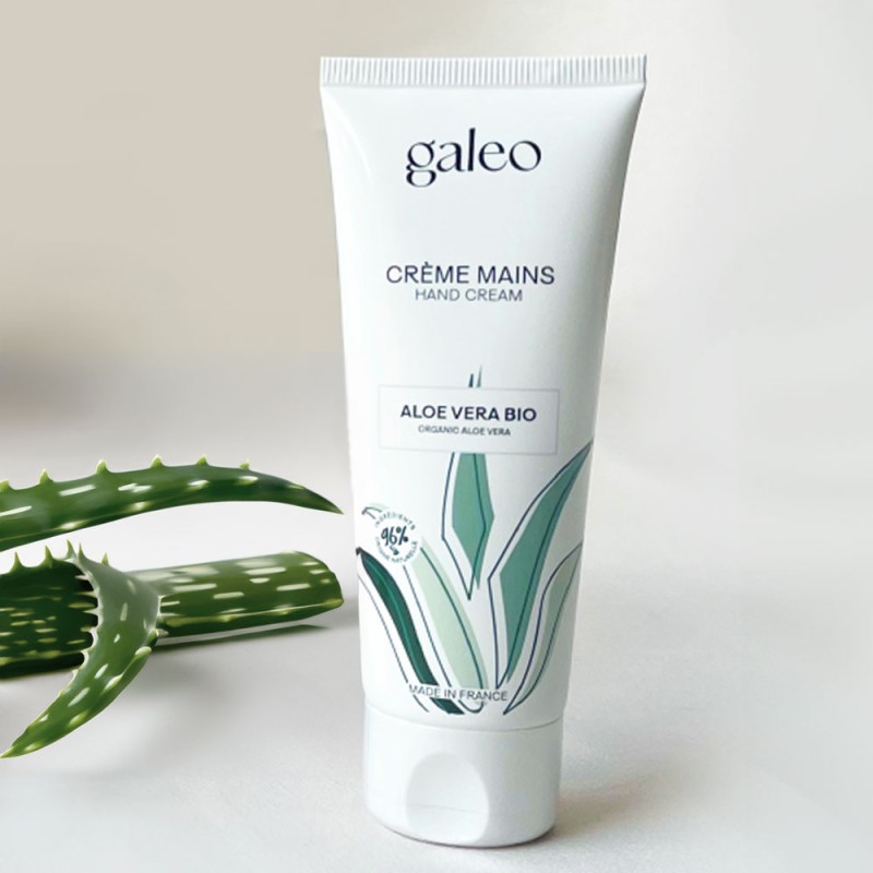 Hand cream with organic aloe vera