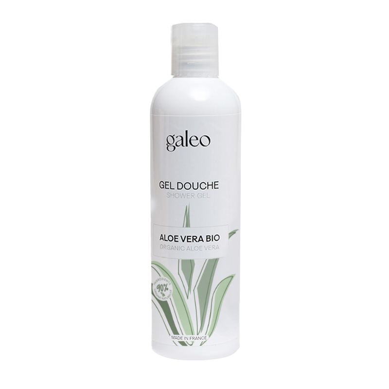 Shower gel with organic aloe vera