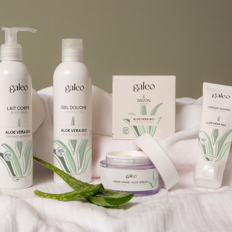 Body milk with organic aloe vera