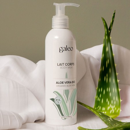 Body milk with organic aloe vera