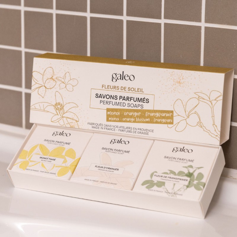 Trio savons Fleurs de Soleil