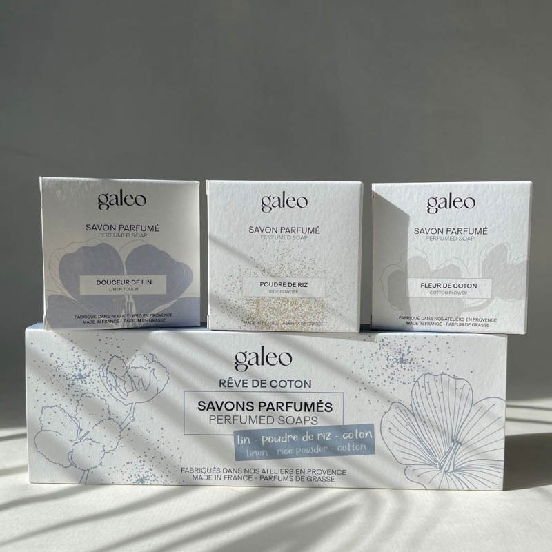 Trio of soaps Cotton Dream