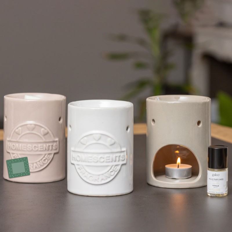 Brûle-parfums Homescents beige - imparfait