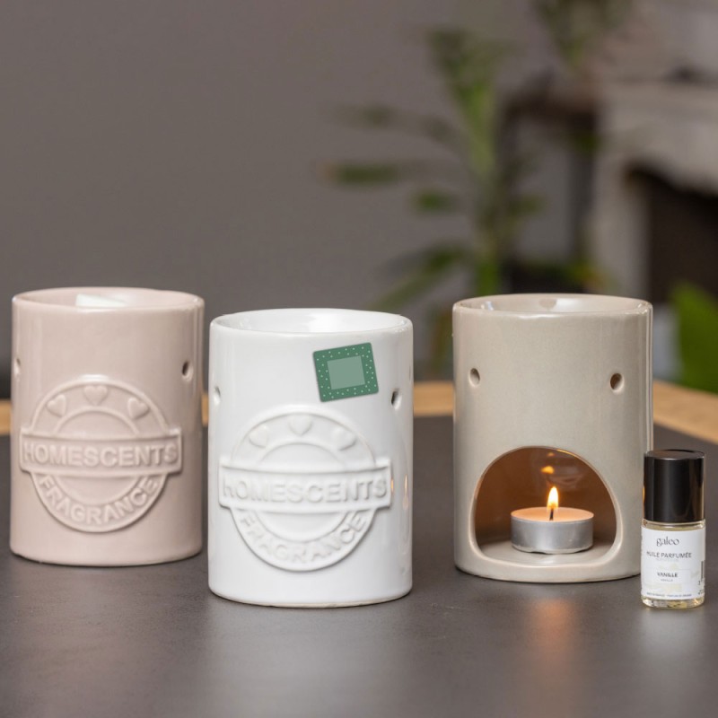 Brûle-parfums Homescents blanc - imparfait