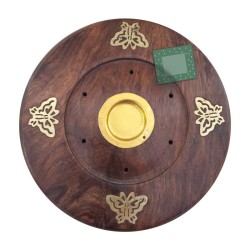 Butterfly wooden incense holders - imperfect