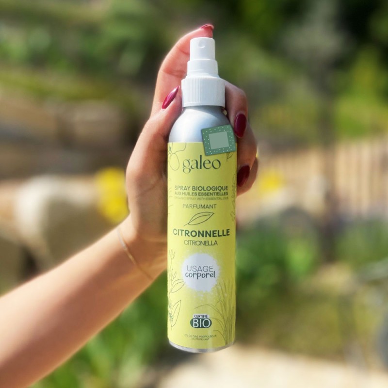 Spray corporel 200ml citronnelle BIO aux huiles essentielles - imparfait