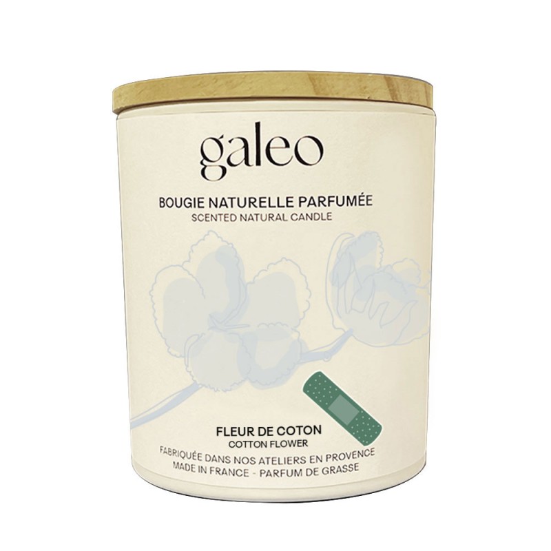 Bougie naturelle parfumée Fleur de Coton - imparfait