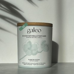 Cotton Flower natural scented candle - imperfect
