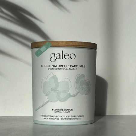 Cotton Flower natural scented candle - imperfect