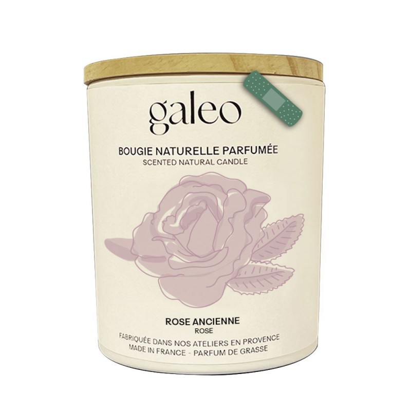 Bougie naturelle parfumée Rose Ancienne - imparfait