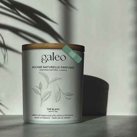 White Tea natural scented candle - imperfect