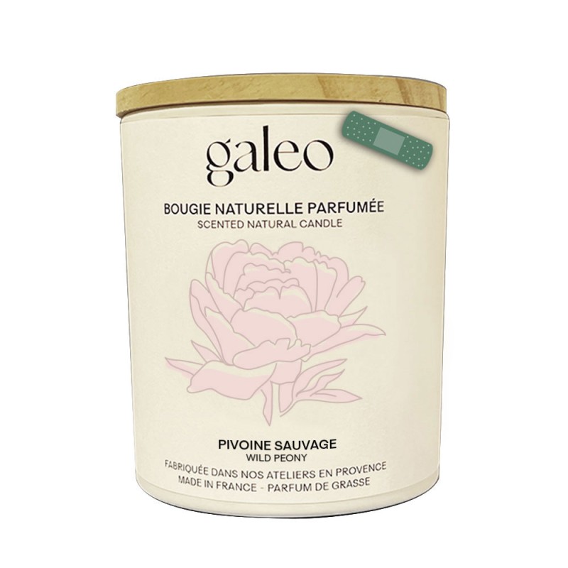 Bougie naturelle parfumée Pivoine Sauvage - imparfait