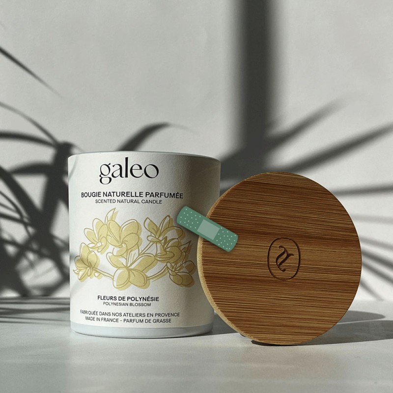 Polynesian Blossom natural scented candle - imperfect