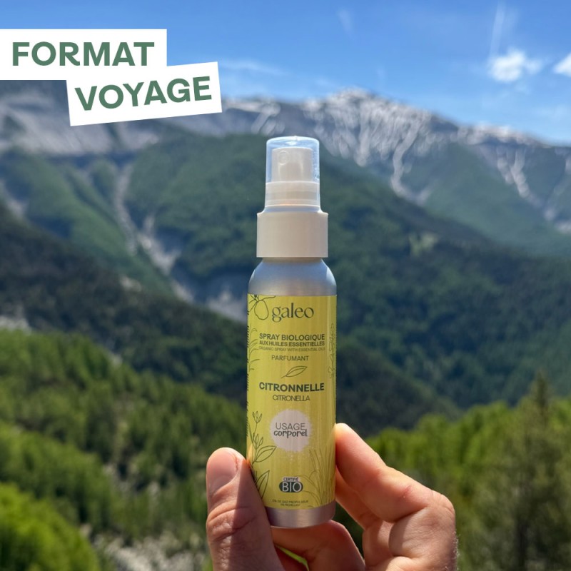 Spray corporel biologique 75 ml à la citronnelle