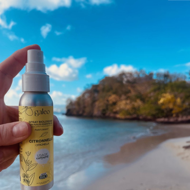 Spray corporel biologique 75 ml à la citronnelle