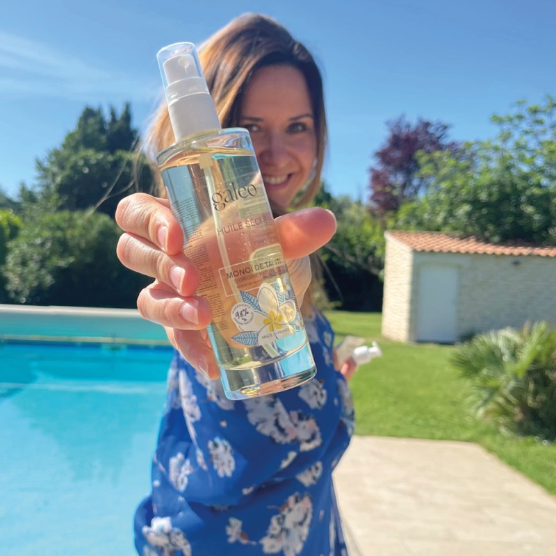 Dry oil with Tahitian monoi oil