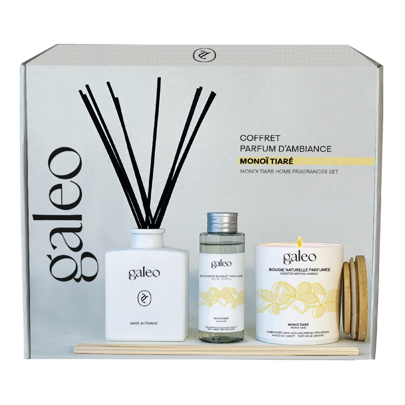 Monoi Tiare home fragrance gift set